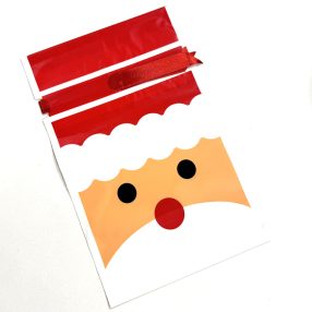 Mikulás zacskó, nem csörgős, masnival összehúzható