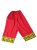 Felnőtt méretű piros óriás térdig érő bohócnadrág