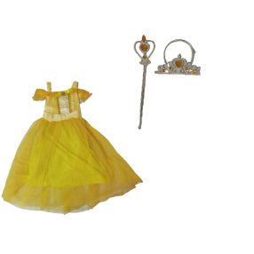  3-5 évesre (S) sárga Belle jelmez kiegészítőkkel - A Szépség és a szörnyeteg - ÚJ