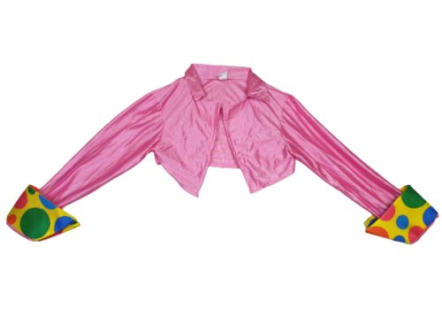 Női M-es pink bohóc boleró, jelmezfelső