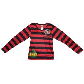   122-128-as piros-fekete csíkos jelmezfelső - Dennis a komisz