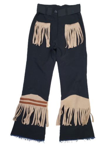 Kb 8 évesre fekete indián nadrág (házilag készített)