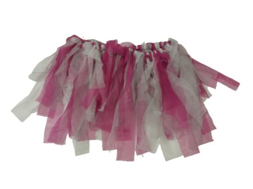 6-8 évesre rózaszín-fehér tüllös szoknya, jelmez - Halloween