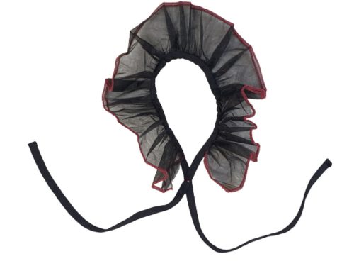 Fekete tüll gallér, jelmezkiegészítő