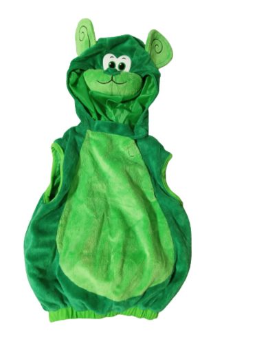 Zöld plüss majom jelmezfelső 2-4 évesre