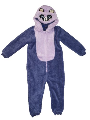 110-116-os lila szőrmés panda háziruha, jelmez - Lupiliu