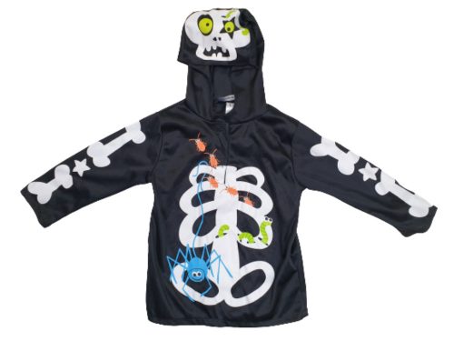 2 évesre fekete csontvázas halloween jelmezfelső - George