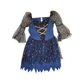 16-18 évesre kék-fekete csillagos boszorkány jelmez