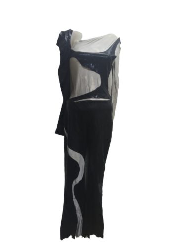 Női fekete-fehér jelmez overall