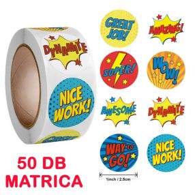 Bíztató, tini matricák (50 db)