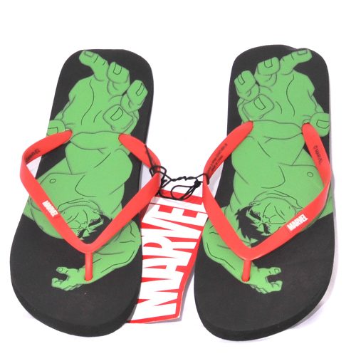 Marvel, Hulk Fekete, Hulk flip flop papucs (38-39)