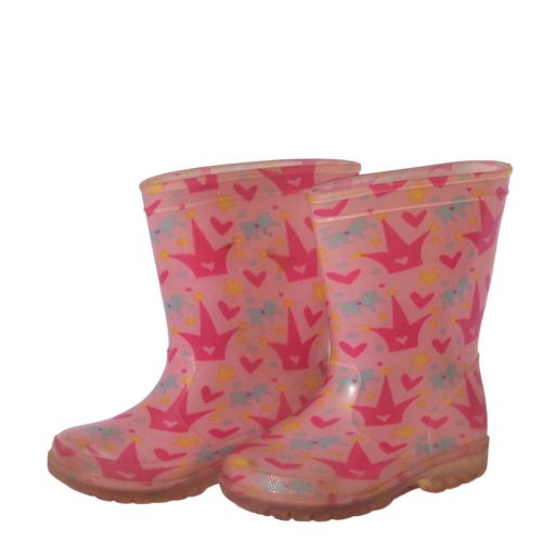 Rózsaszín, hercegnős  gumicsizma (24)