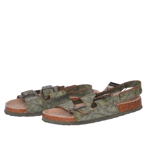 Zöld levélmintás  szandál (31)