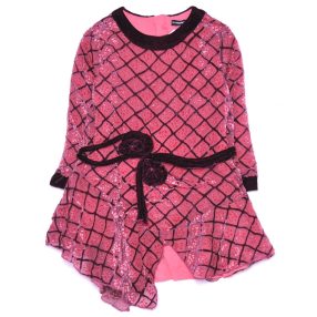 Jean Bourget hosszú ujjú bársony ruha (104)