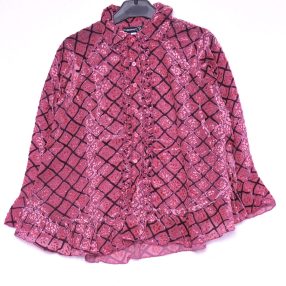 Jean Bourget hosszú ujjú bársony blúz (164)