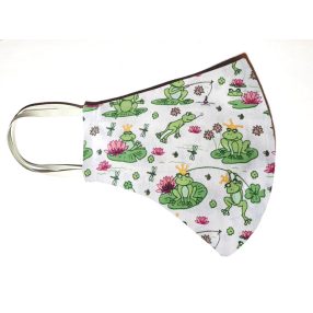 2 rétegű védőmaszk - 5-8 éves (békás)