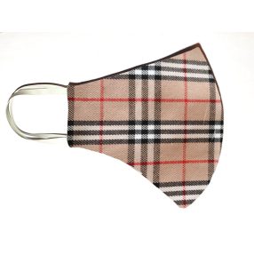 2 rétegű védőmaszk - női (barna kockás)