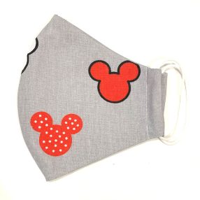 2 rétegű védőmaszk (Mickey piros) - Gyerek