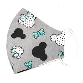 2 rétegű védőmaszk (Mickey zöld) - Felnőtt