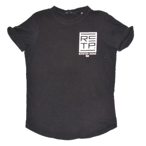 Fekete, feliratos póló (146-152*)