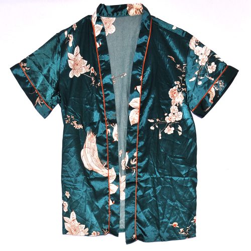 Zöld, virágos kimonó jelmez (134-146*)