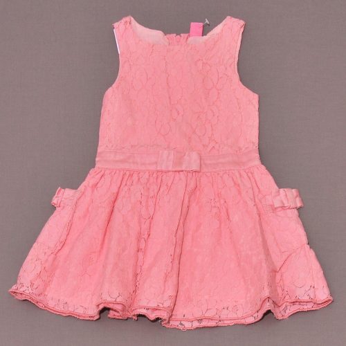 Rózsaszín, csipkés alkalmi ruha (98)