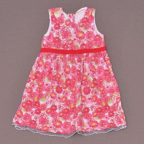 Rózsaszín, virágos ruha (92)