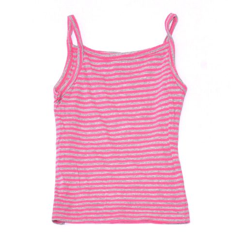 Rózsaszín-szürke csíkos trikó (110*)