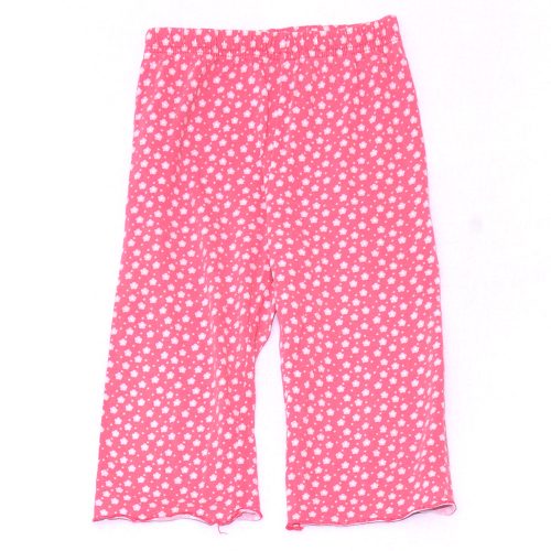 Rózsaszín, virágmintás pizsama alsó (110-116*)