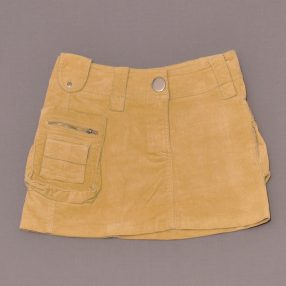 Zöldes barna kordszoknya (128)