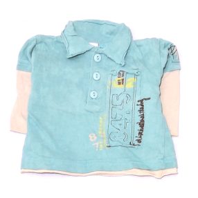 Türkiz, drapp hosszú ujjú póló (62)