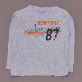 Szürke, New York hosszú ujjú póló (116)