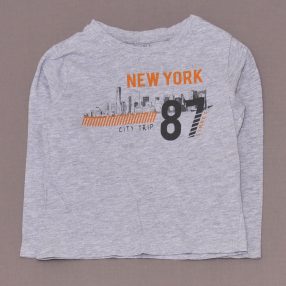 Szürke, New York hosszú ujjú póló (116)