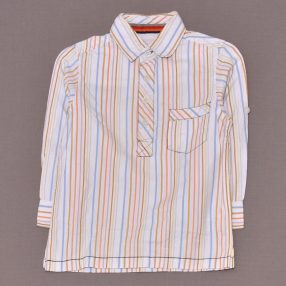 Krém, csíkos hosszú ujjú ing (104)