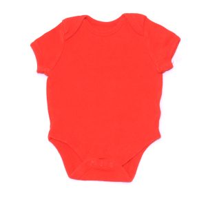 Piros rövid ujjú body (62-68)