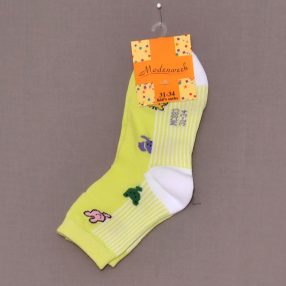 Zöld, állatos zokni (31-34)