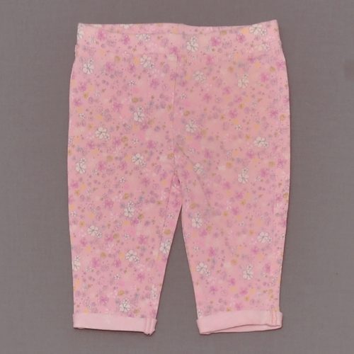 Rózsaszín, virágmintás leggings (68*)