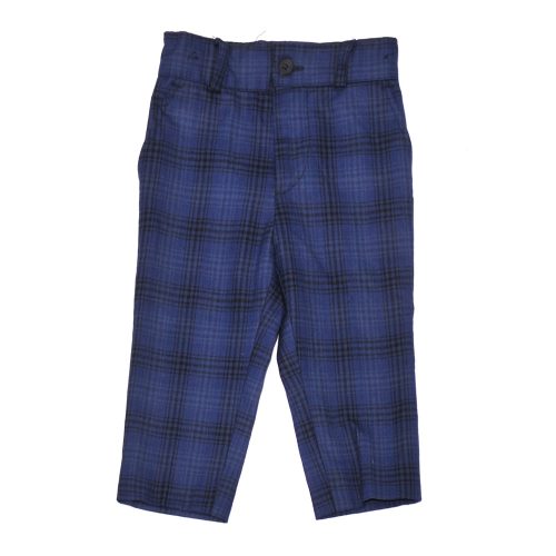 Kék kockás alkalmi nadrág (80)