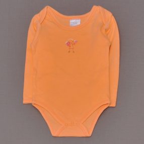 Narancssárga hosszú ujjú body (74-80)