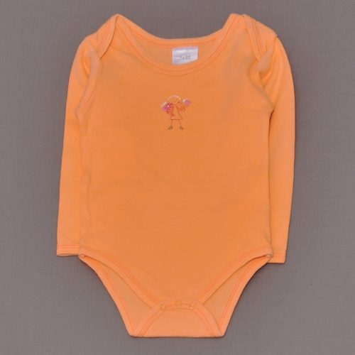 Narancssárga hosszú ujjú body (74-80)