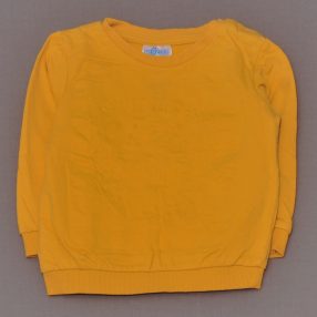 Sárga nyomott mintás pulóver (86)