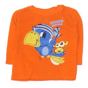 Narancssárga, madár hosszú ujjú póló (68)