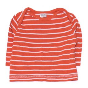 Narancssárga-fehér csíkos hosszú ujjú póló (68)