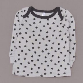 Szürke, mancsos hosszú ujjú felső (62-68)