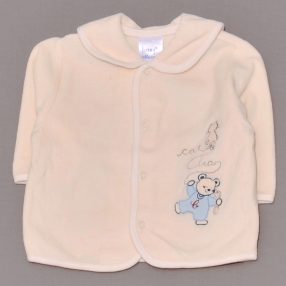 Krém, hímzett kardigán (68)