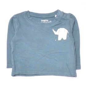 Zöld, elefántos hosszú ujjú póló (62-68)