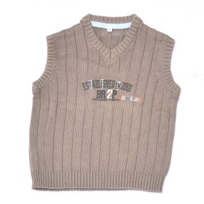 Szürke kötött mellény (104)