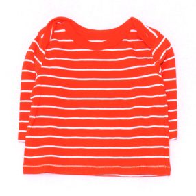 Narancssárga csíkos hosszú ujjú felső (62-68)