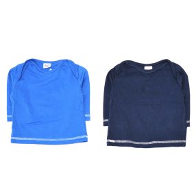 Kék hosszú ujjú póló szett (62-68)
