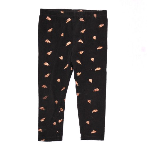 Szürke, levélmintás leggings (92)